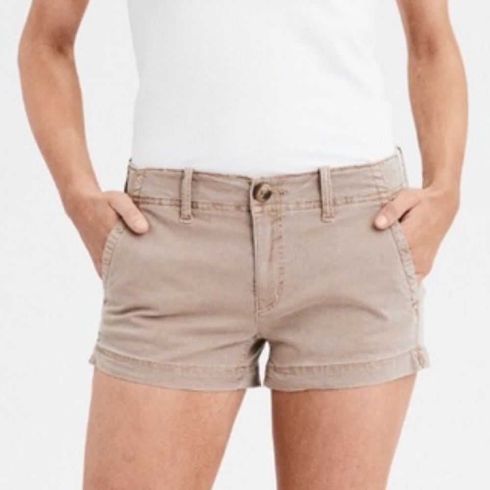 AEO khaki shorts